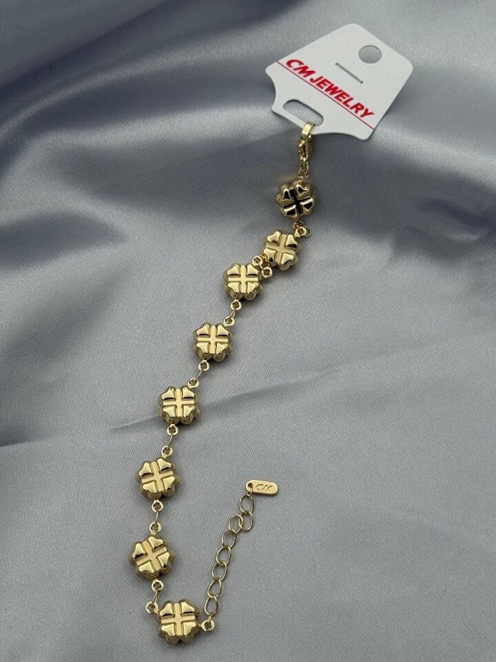 Livia 14K Altın Kaplama Çelik Bileklik - cherieonline Default Title