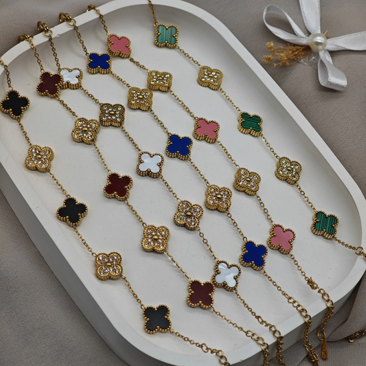 Fleur Argentée Zirconé Bileklik | Chérie cherieonline