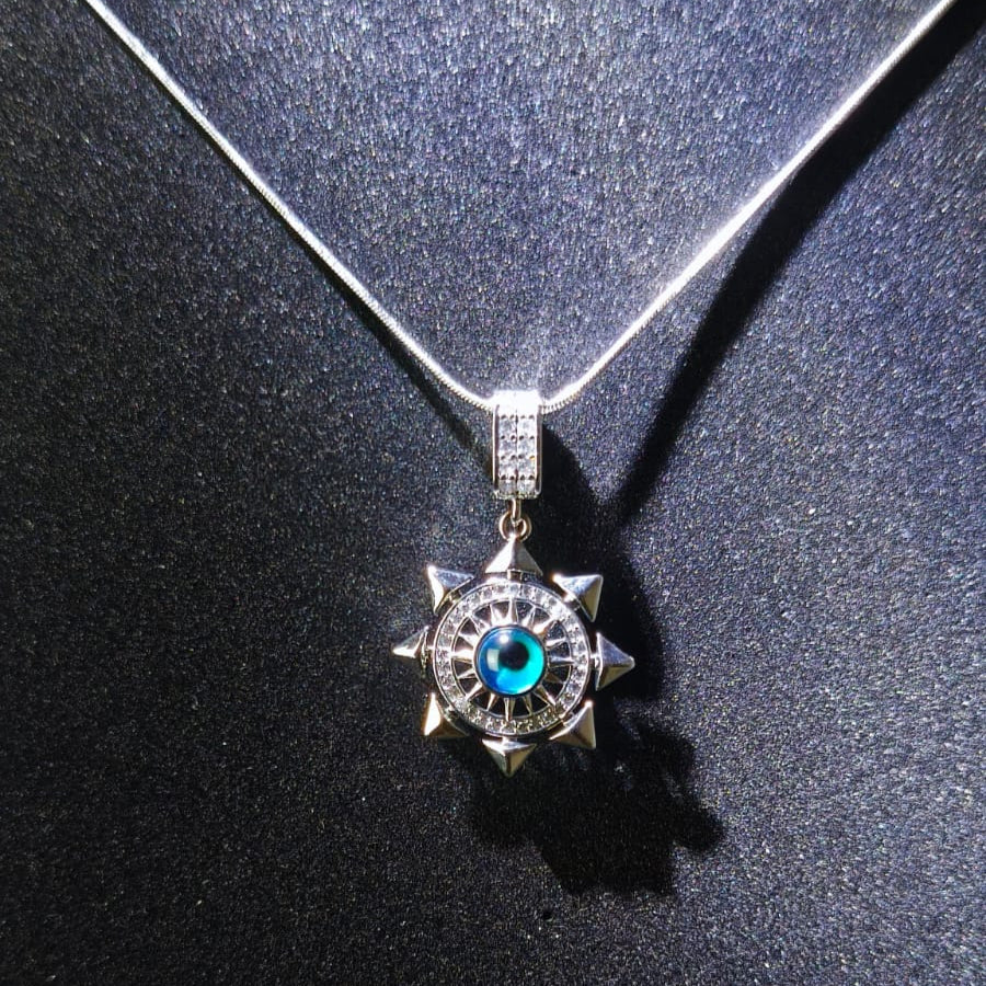 Astrolabe Silver - Pusula Sembolü Çelik Kolye | Chérie - cherieonline Default Title