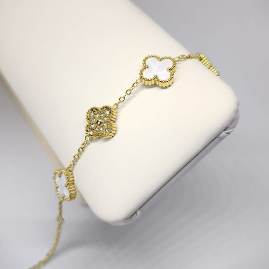 Fleur Blanc Van Cleef Bileklik | Chérie - cherieonline Default Title