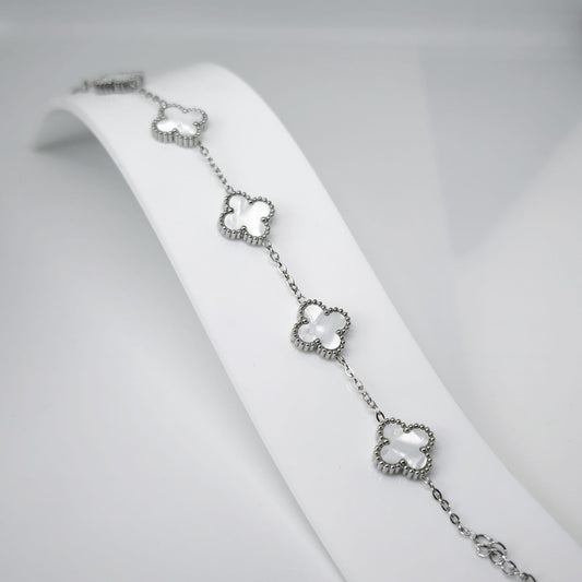 Argent Blanc Van Cleef Bileklik | Chérie - cherieonline Default Title