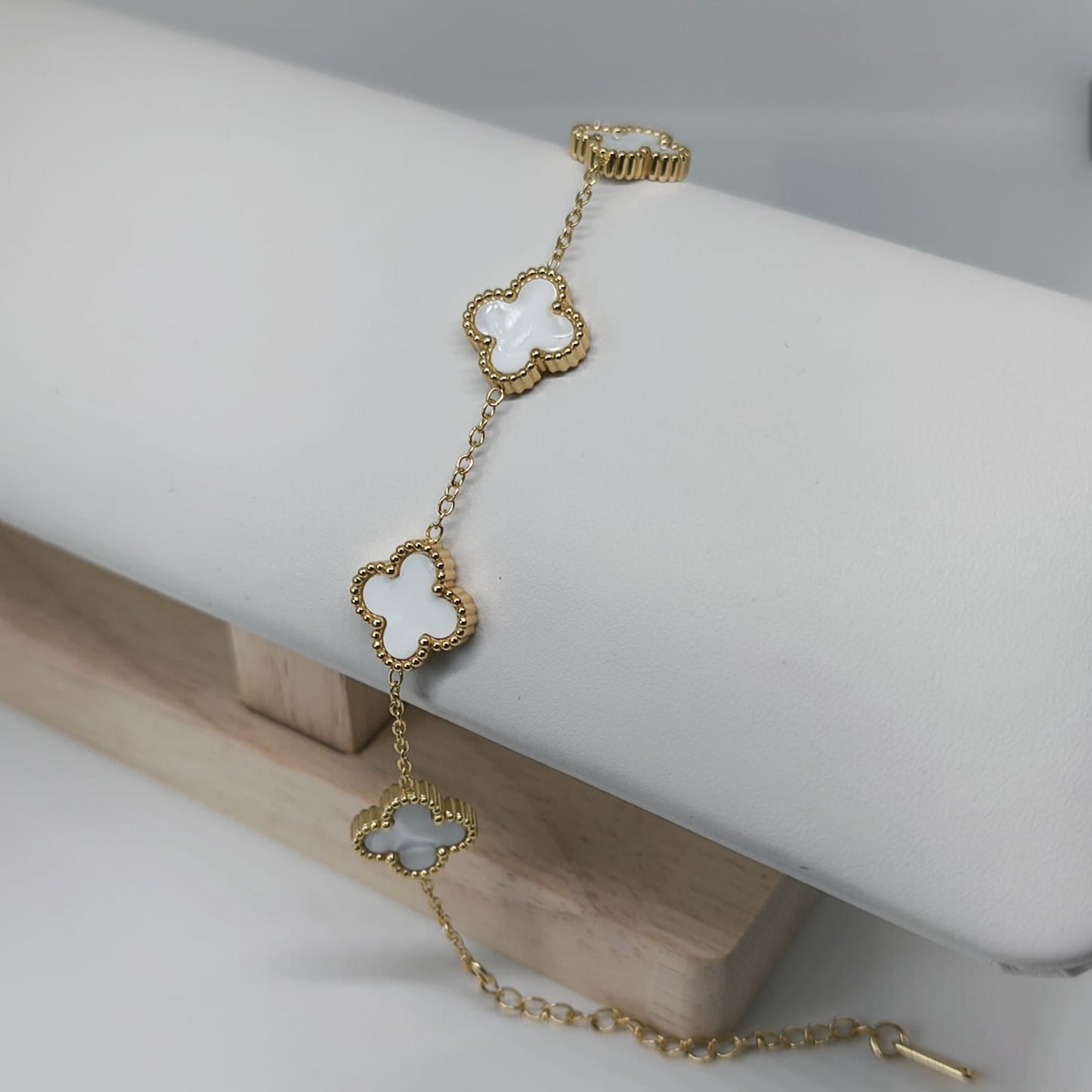 Or Blanc Van Cleef Bileklik | Chérie cherieonline