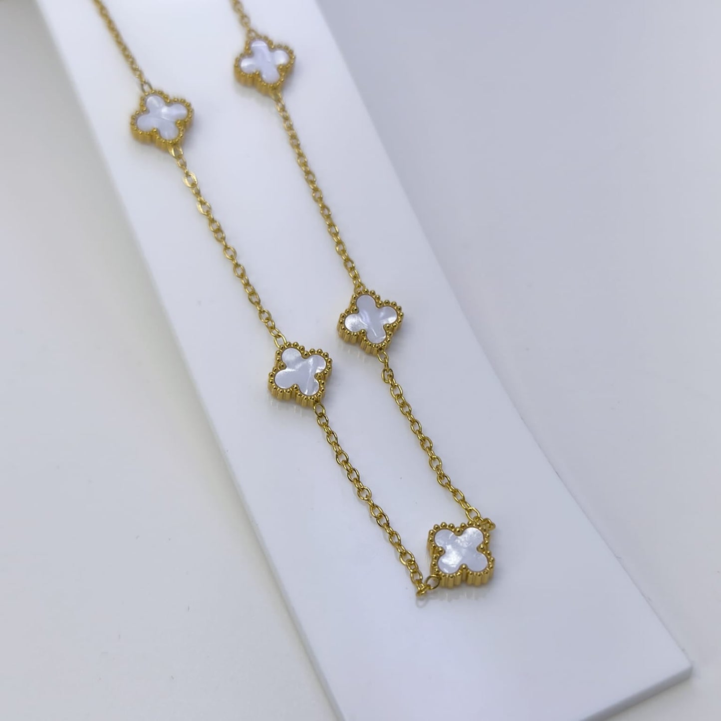 Céleste Beyaz - Van Cleef Yonca Çelik Kolye | Chérie - cherieonline Default Title