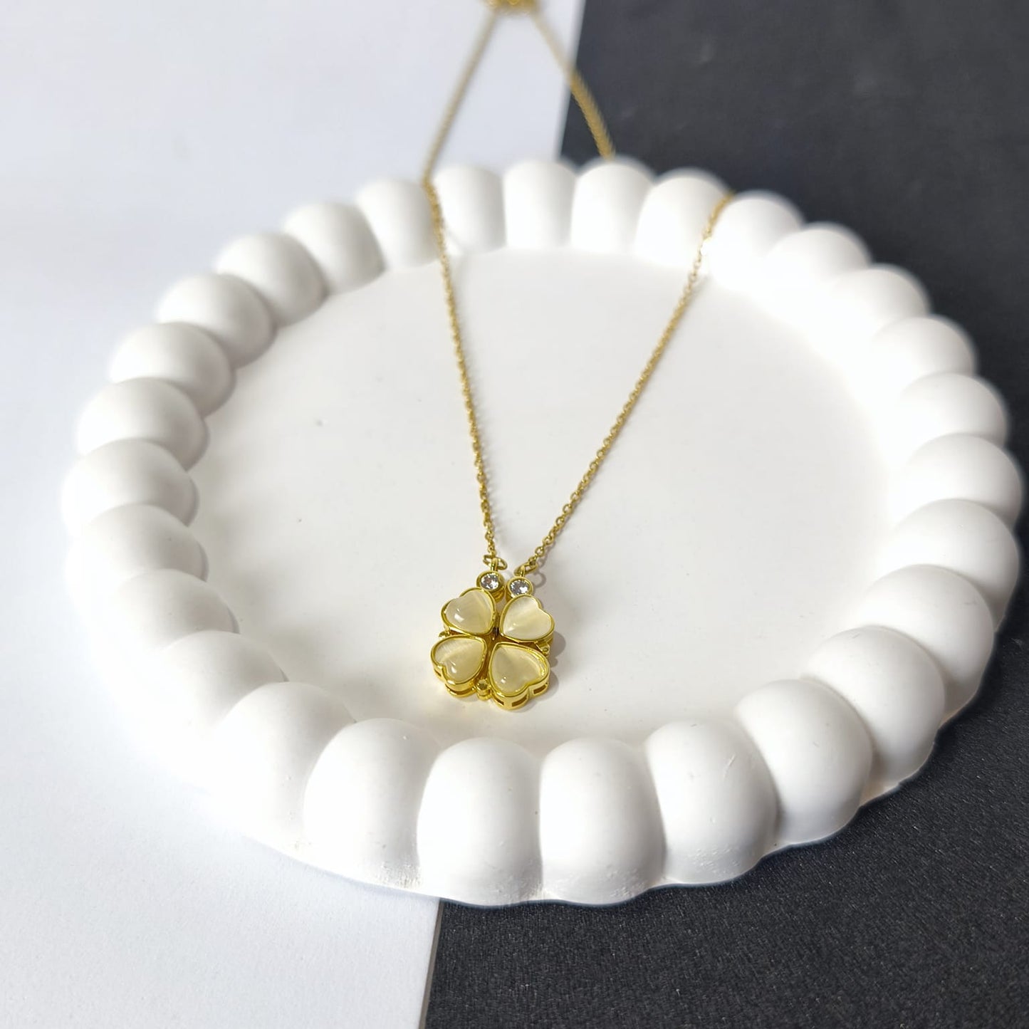 Coeur Trèfle Altın Van Cleef Kolye | Chérie cherieonline