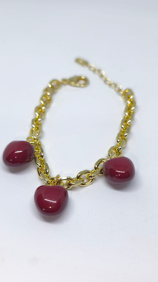 Florélune 14K Altın Kaplama Charm Bileklik | Chérie - cherieonline Default Title