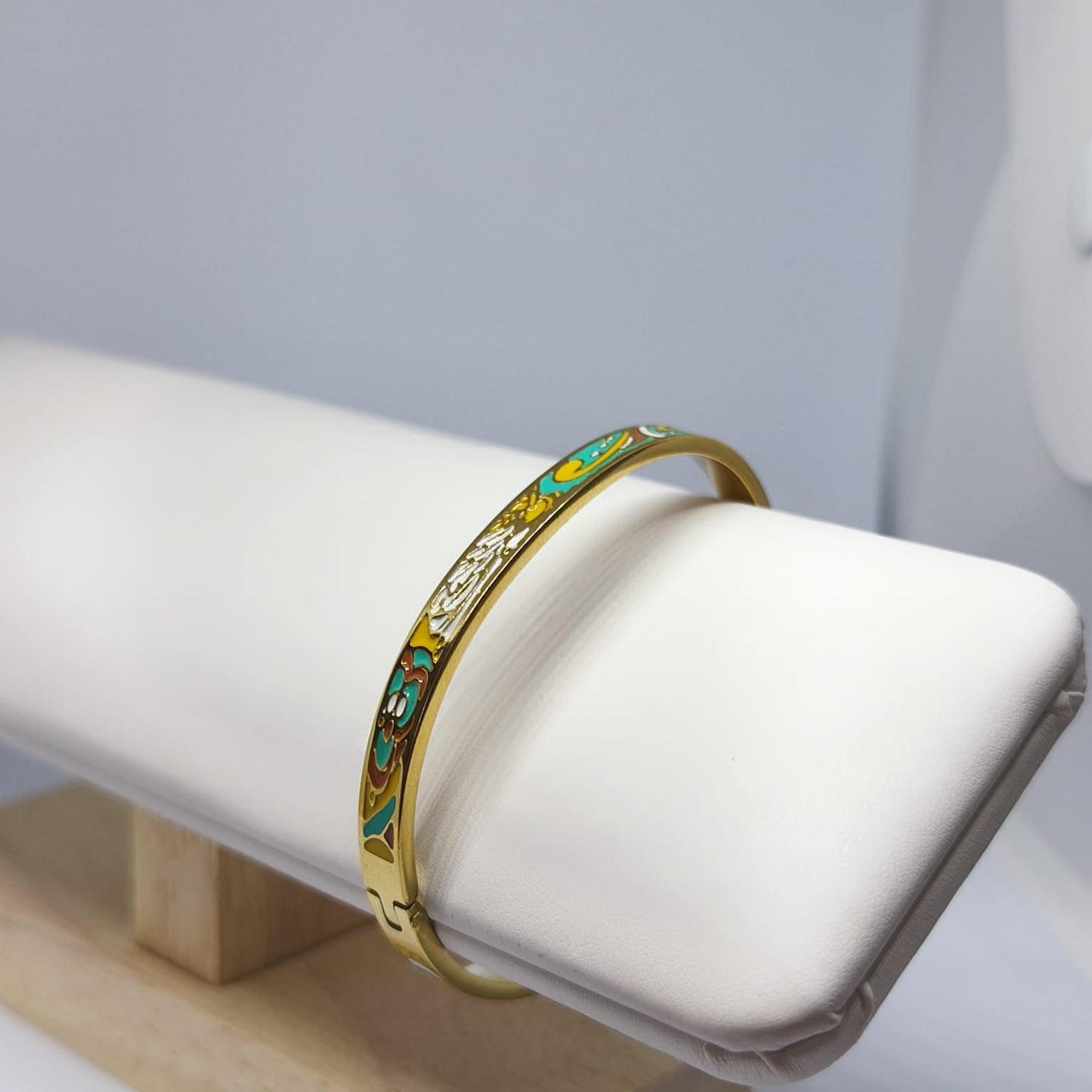 Floréal – Vintage Emaye Çelik Bileklik | Chérie - cherieonline Default Title