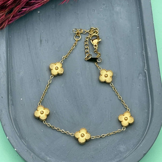 Étoile Dorée Van Cleef Bileklik | Chérie - cherieonline Default Title