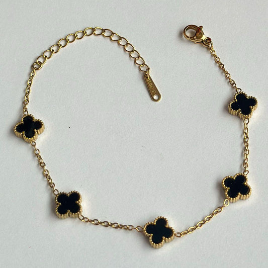 Cloverelle Minimal – Dört Yapraklı Yonca Bileklik | Chérie cherieonline