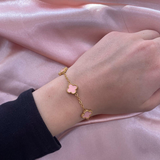 Minimal Cloverelle Rose Bracelet | Chérie cherieonline