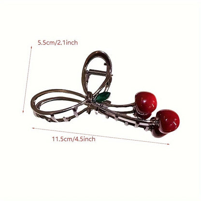 Cerise – Kiraz Süslemeli Alaşım Saç Tokası | Chérie - cherieonline Default Title