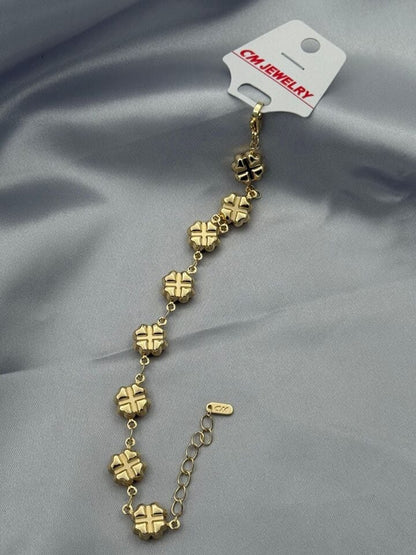 Livia 14K Altın Kaplama Çelik Bileklik - cherieonline Default Title