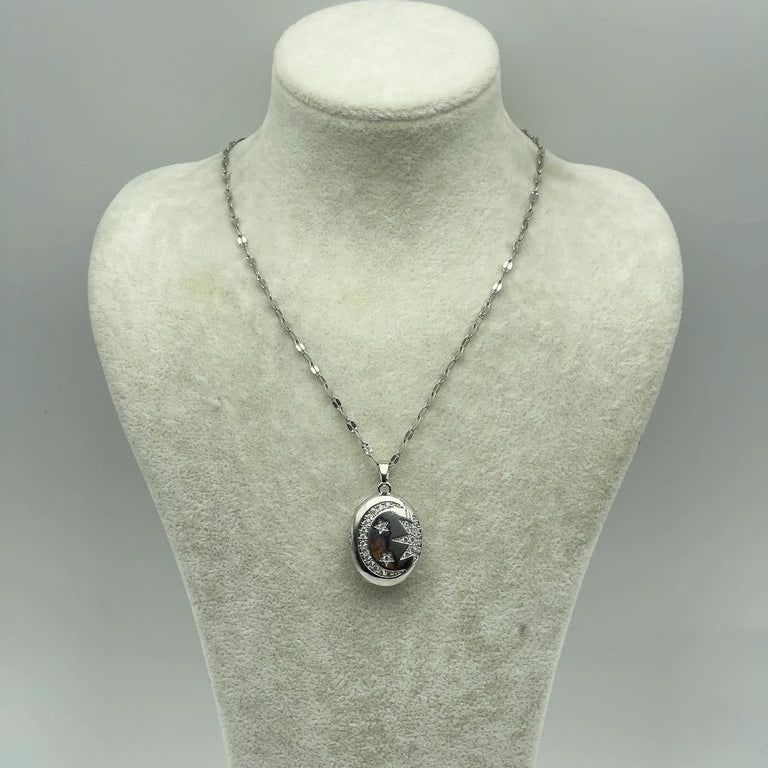 Geceye Fısıldayan Çelik Kapaklı Kolye | Chérie cherieonline