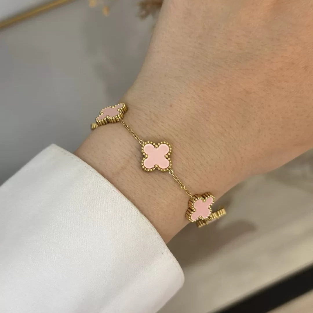 Minimal Cloverelle Rose Bracelet | Chérie cherieonline