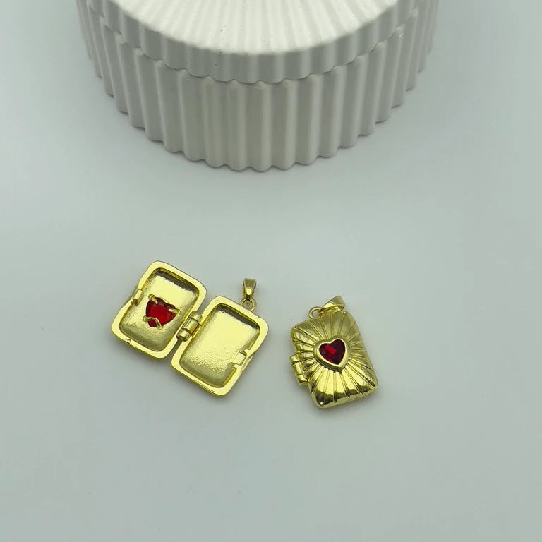 Kalbin Mührü Gold – Kapaklı Kolye | Chérie cherieonline