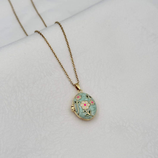 Florine Azur – Kapaklı Kolye | Chérie