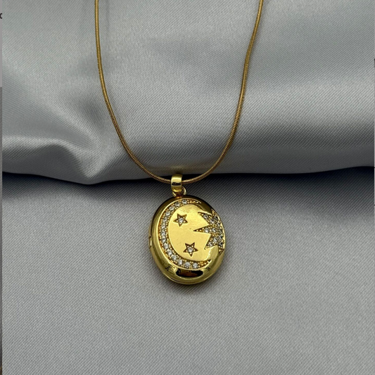 Geceye Fısıldayan Kapaklı Kolye | Chérie cherieonline