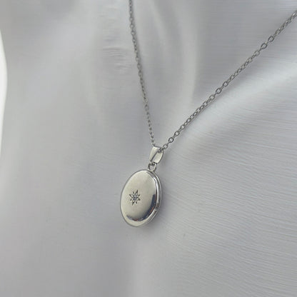 Étoile Argentée Mémoire Collier – Çelik Kapaklı Kolye | Chérie cherieonline