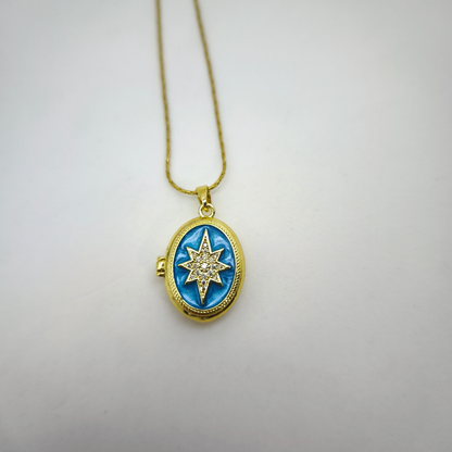 Étoile Mémoire Locket – Kapaklı Yıldız Kolye | Chérie cherieonline