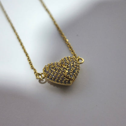 Birleşen Kalpler Mıknatıslı Kolye | Chérie cherieonline