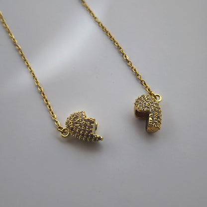 Birleşen Kalpler Mıknatıslı Kolye | Chérie cherieonline