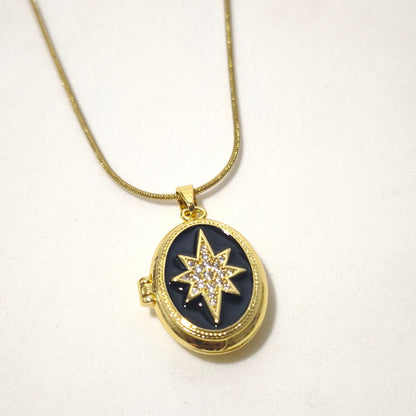 Polaris  – Kapaklı Yıldız Kolye | Chérie