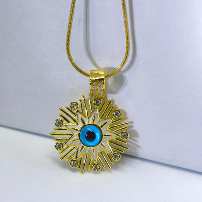 Astrolabe Gold | Pusula Sembolü Çelik Kolye | Chérie - cherieonline Default Title