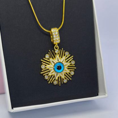 Astrolabe Gold | Pusula Sembolü Çelik Kolye | Chérie - cherieonline Default Title