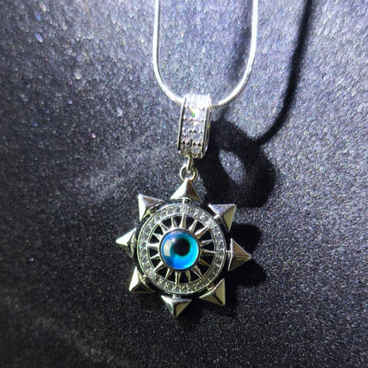 Astrolabe Silver - Pusula Sembolü Çelik Kolye | Chérie - cherieonline Default Title