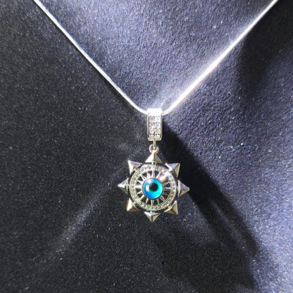 Astrolabe Silver - Pusula Sembolü Çelik Kolye | Chérie - cherieonline Default Title