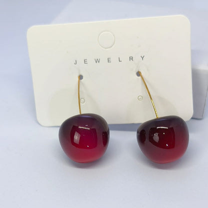 Cerise Rouge Küpe | Chérie - cherieonline Default Title