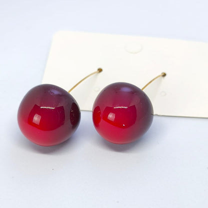 Cerise Rouge Küpe | Chérie - cherieonline Default Title