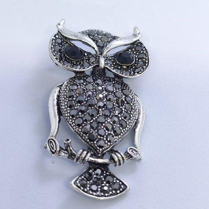 Owléa Taşlı Baykuş Broş | Chérie - cherieonline Default Title