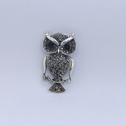 Owléa Taşlı Baykuş Broş | Chérie - cherieonline Default Title
