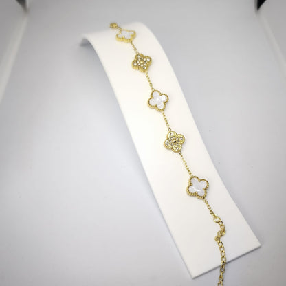 Fleur Blanc Van Cleef Bileklik | Chérie - cherieonline Default Title