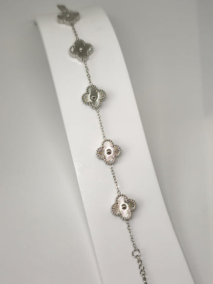 Fleur Argentée Van Cleef Bileklik| Chérie - cherieonline Default Title