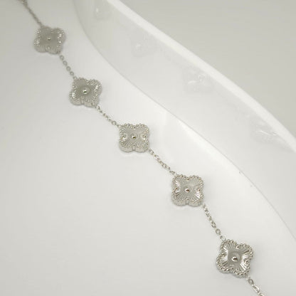 Fleur Argentée Van Cleef Bileklik| Chérie - cherieonline Default Title
