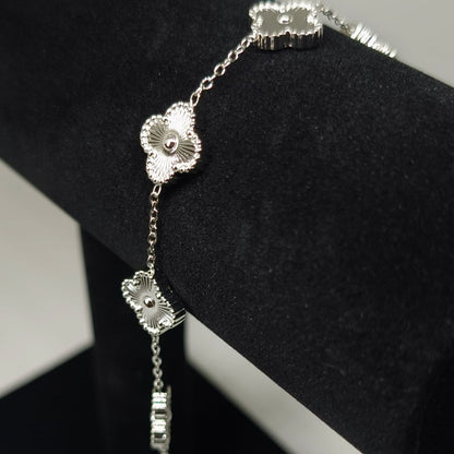 Fleur Argentée Van Cleef Bileklik| Chérie - cherieonline Default Title