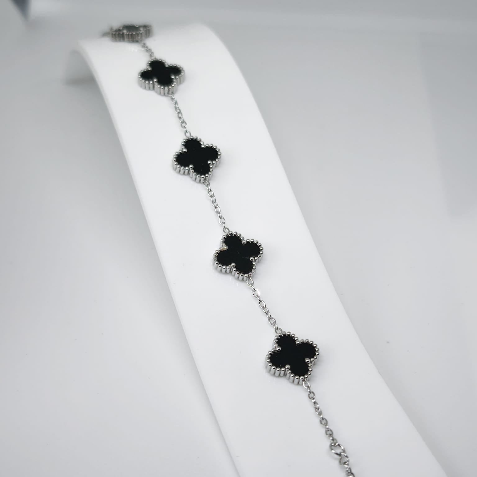 Argent Noir Van Cleef Bileklik | Chérie cherieonline