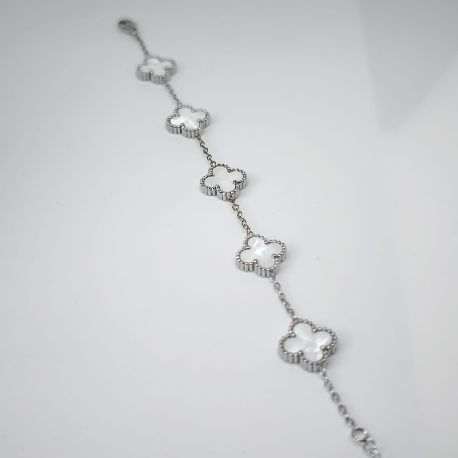 Argent Blanc Van Cleef Bileklik  | Chérie cherieonline
