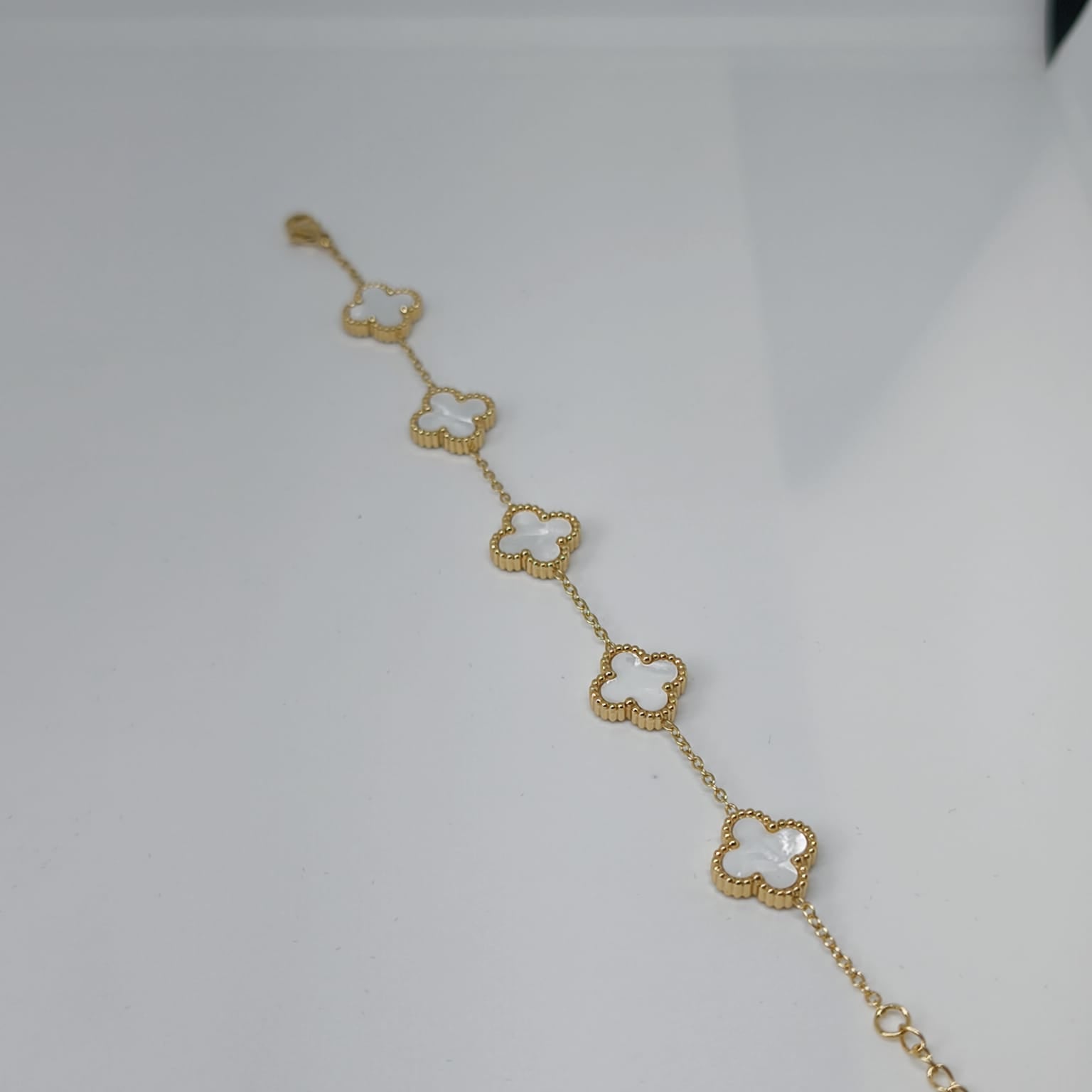 Or Blanc Van Cleef Bileklik | Chérie cherieonline