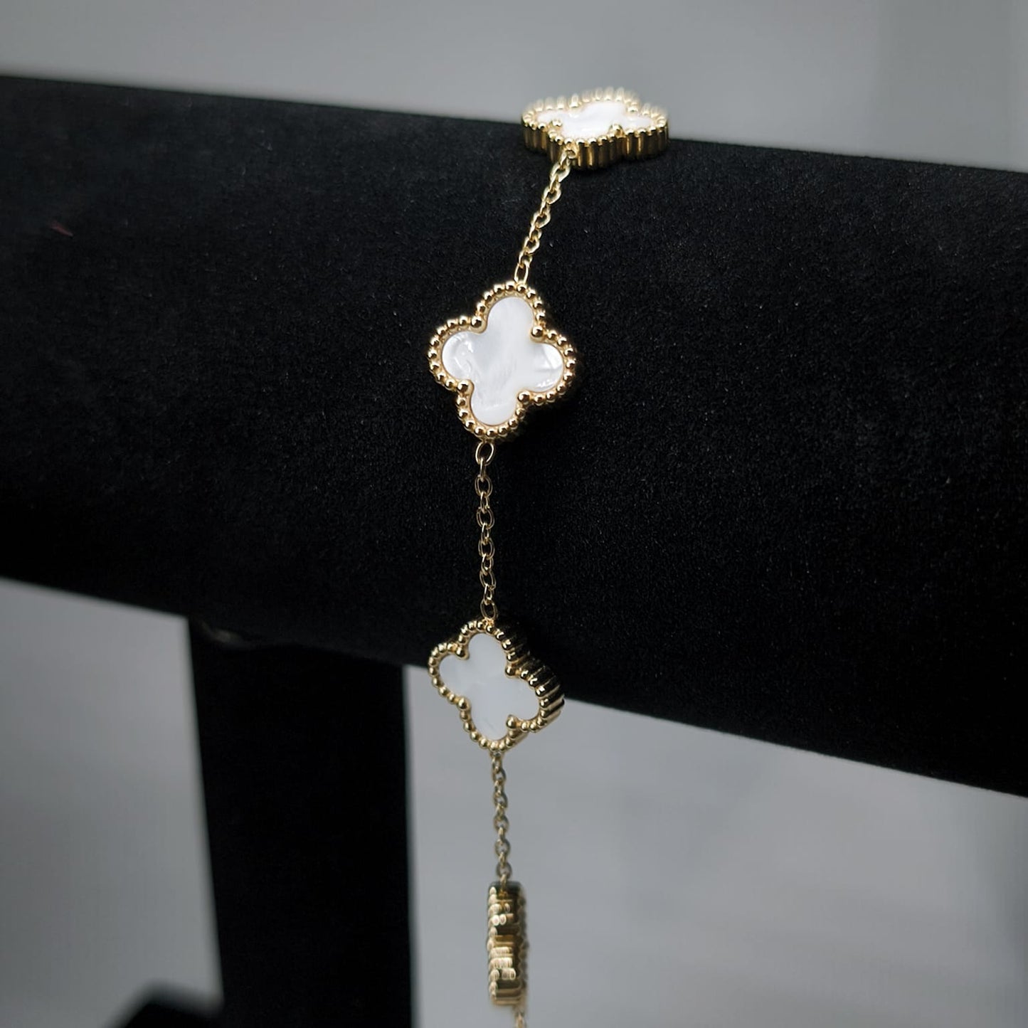 Or Blanc Van Cleef Bileklik | Chérie cherieonline