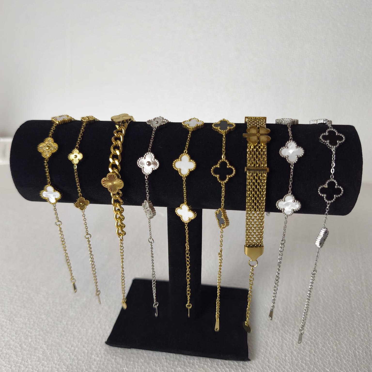 Or Blanc Van Cleef Bileklik | Chérie cherieonline