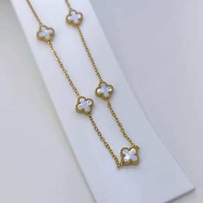 Céleste Beyaz - Van Cleef Yonca Çelik Kolye | Chérie - cherieonline Default Title