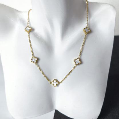 Céleste Beyaz - Van Cleef Yonca Çelik Kolye | Chérie - cherieonline Default Title