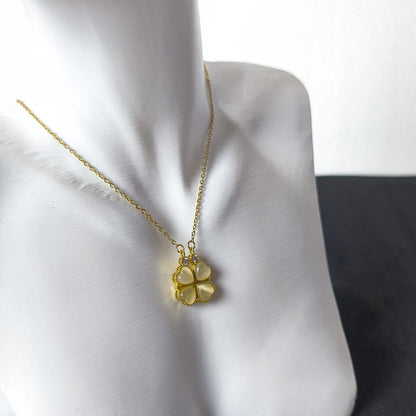 Coeur Trèfle Altın Van Cleef Kolye | Chérie - cherieonline Default Title