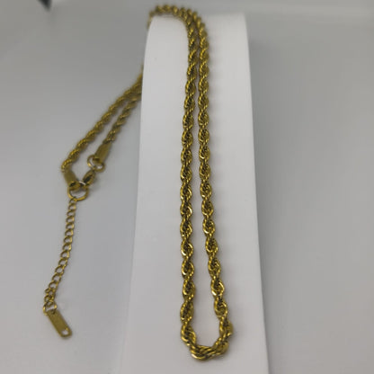 Corde Collier Doré – Halat zincir 4 mm | Chérie - cherieonline Default Title