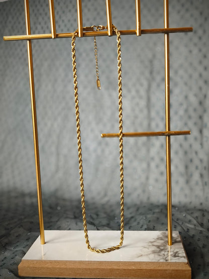 Corde Collier Doré – Halat zincir 4 mm | Chérie - cherieonline Default Title