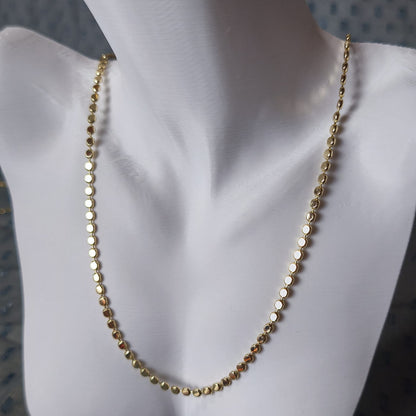 Martelé Collier Doré – Ezme Zincir Kolye | Chérie - cherieonline 40cm