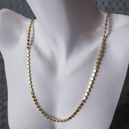 Martelé Collier Doré – Ezme Zincir Kolye | Chérie - cherieonline 60cm