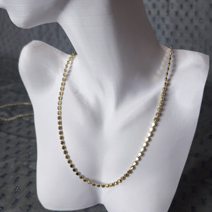 Martelé Collier Doré – Ezme Zincir Kolye | Chérie - cherieonline 40cm